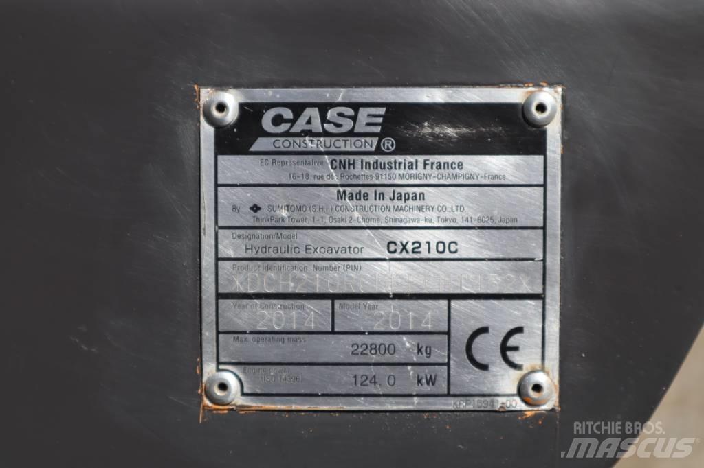 CASE CX210C Kāpurķēžu ekskavatori