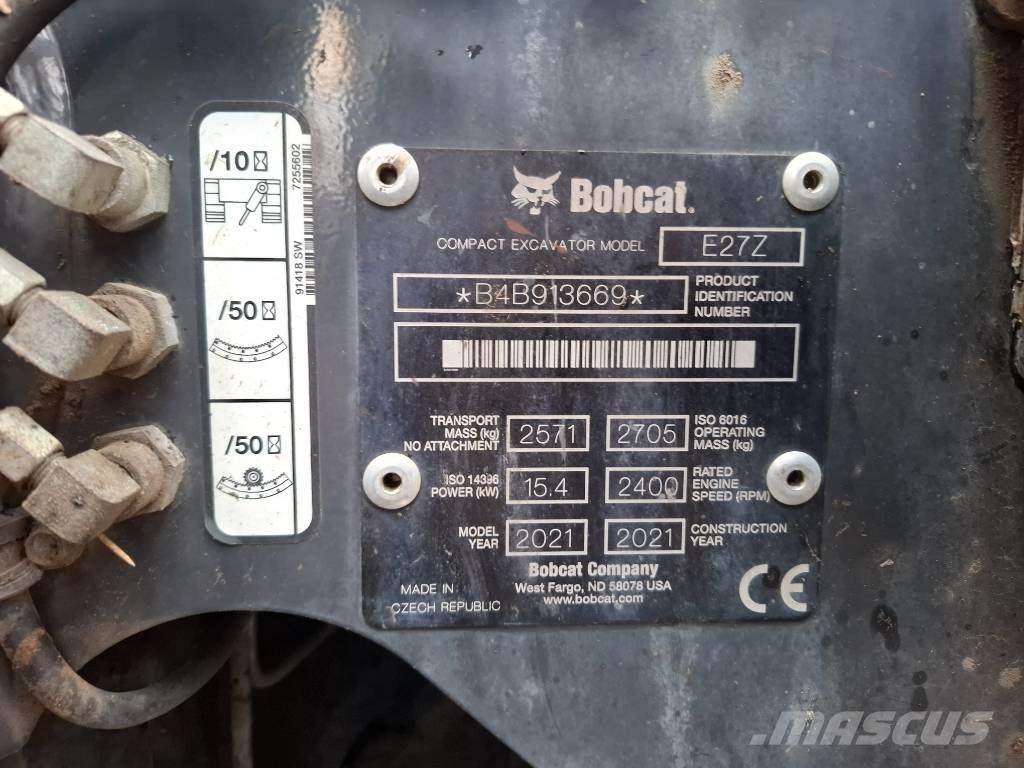 Bobcat E 27Z Mini ekskavatori < 7 t