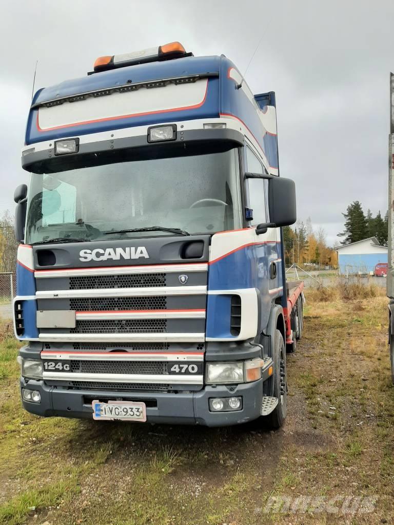 Scania R 124 Smagās mašīnas ar celtni
