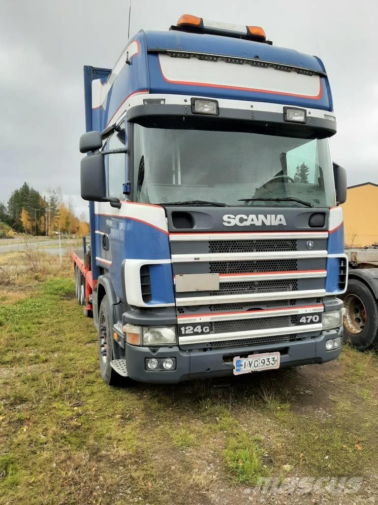 Scania R 124 Smagās mašīnas ar celtni