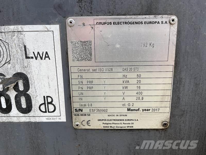 Atlas Copco QAS 20 Dīzeļģeneratori