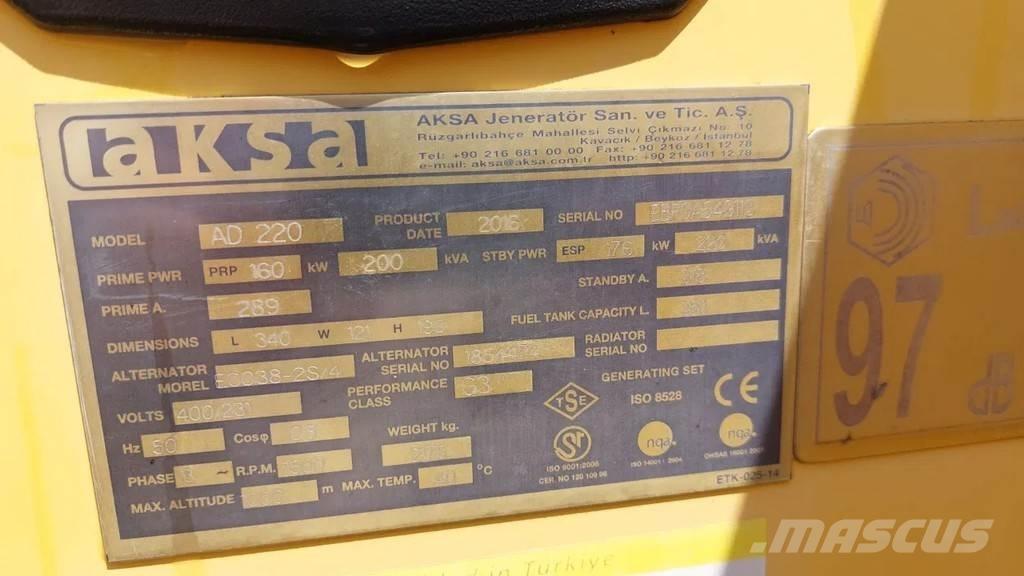Doosan Aksa AD220 Citi ģeneratori