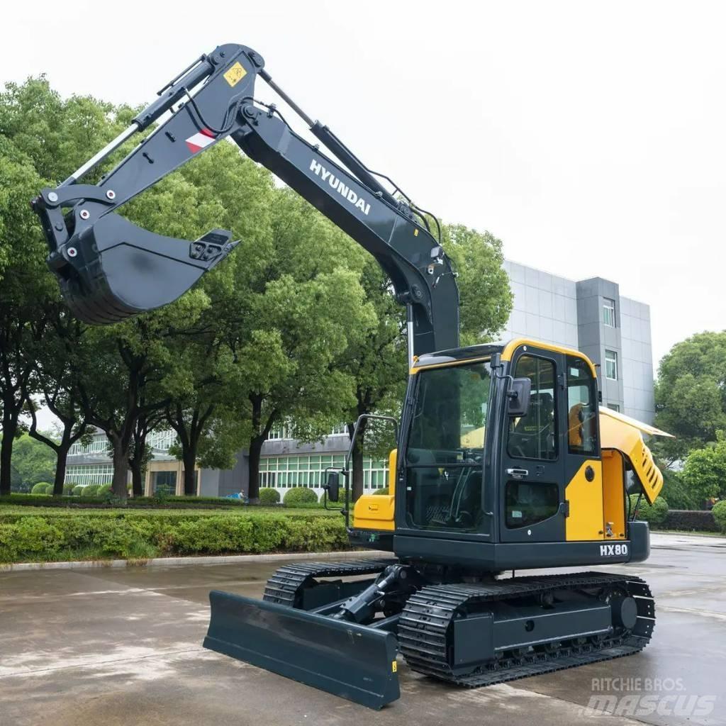 Hyundai HX80 Kāpurķēžu ekskavatori