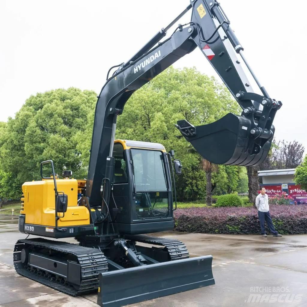 Hyundai HX80 Kāpurķēžu ekskavatori