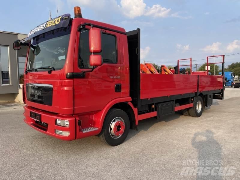 MAN TGL 12.180 ADR Platformas/izkraušana no sāniem