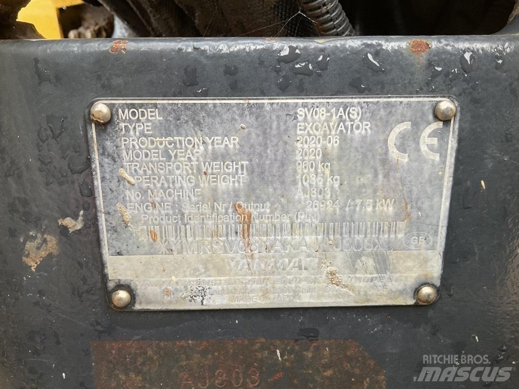 Yanmar SV08 Mini ekskavatori < 7 t
