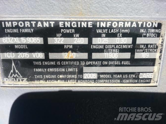 Deutz TCD2015V06 Citas sastāvdaļas