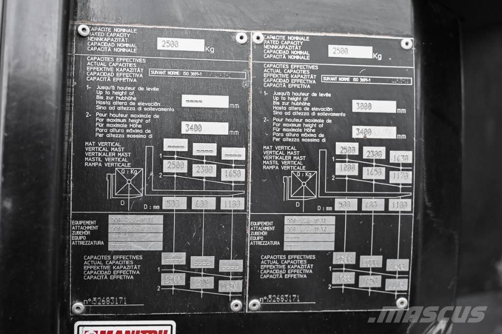 Manitou MC 25-4 Tehnika ar dīzeļa dzinēju