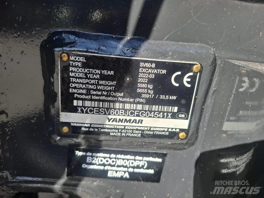 Yanmar SV 60-B Mini ekskavatori < 7 t