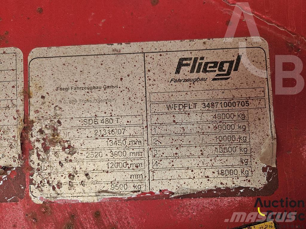 Fliegl SDS 480 T Tents puspiekabes