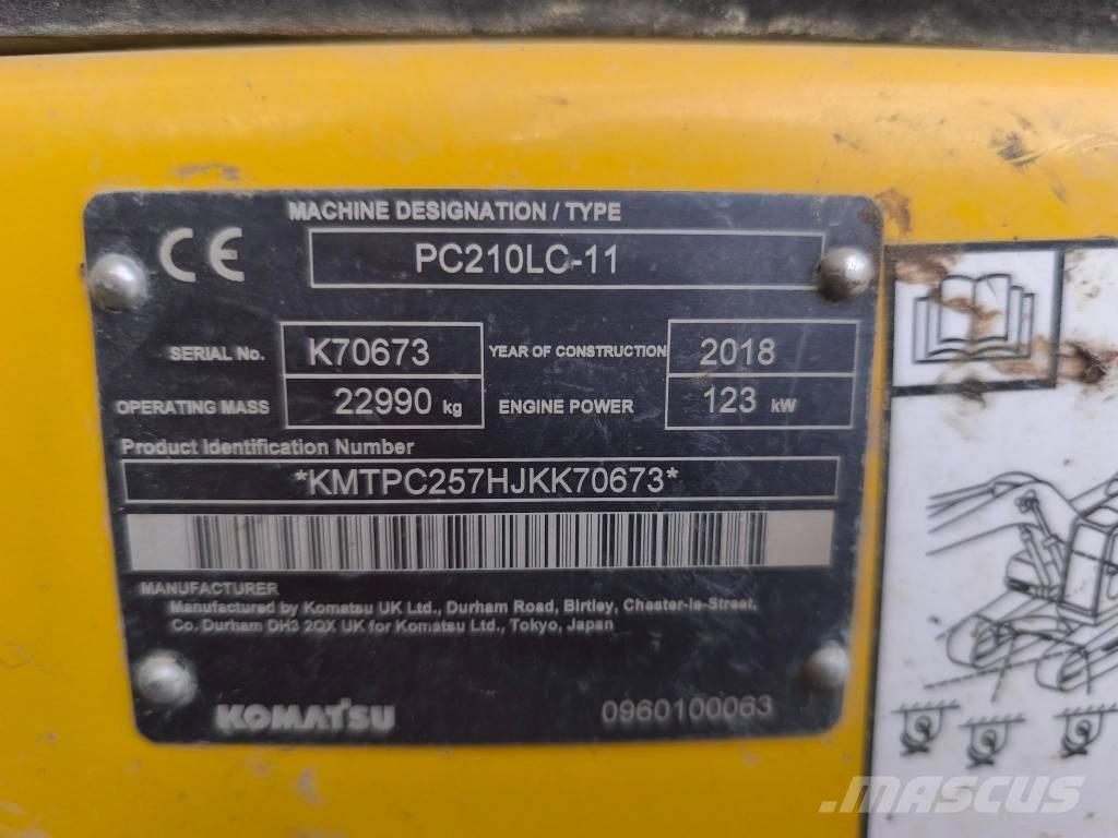 Komatsu PC 210 LC-11 Kāpurķēžu ekskavatori