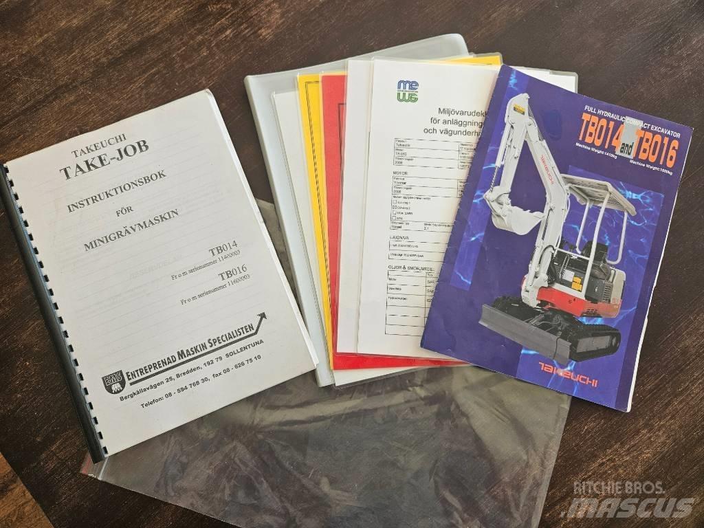 Takeuchi TB 016 Mini ekskavatori < 7 t