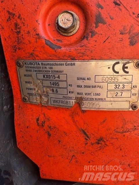 Kubota KX 015-4 Mini ekskavatori < 7 t