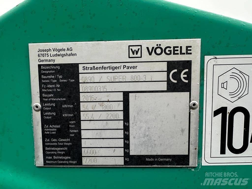Vögele Super 800 -3i Asfalta klājēji