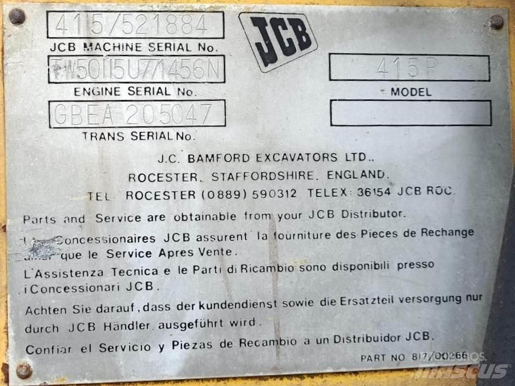 JCB 415P Iekrāvēji uz riteņiem