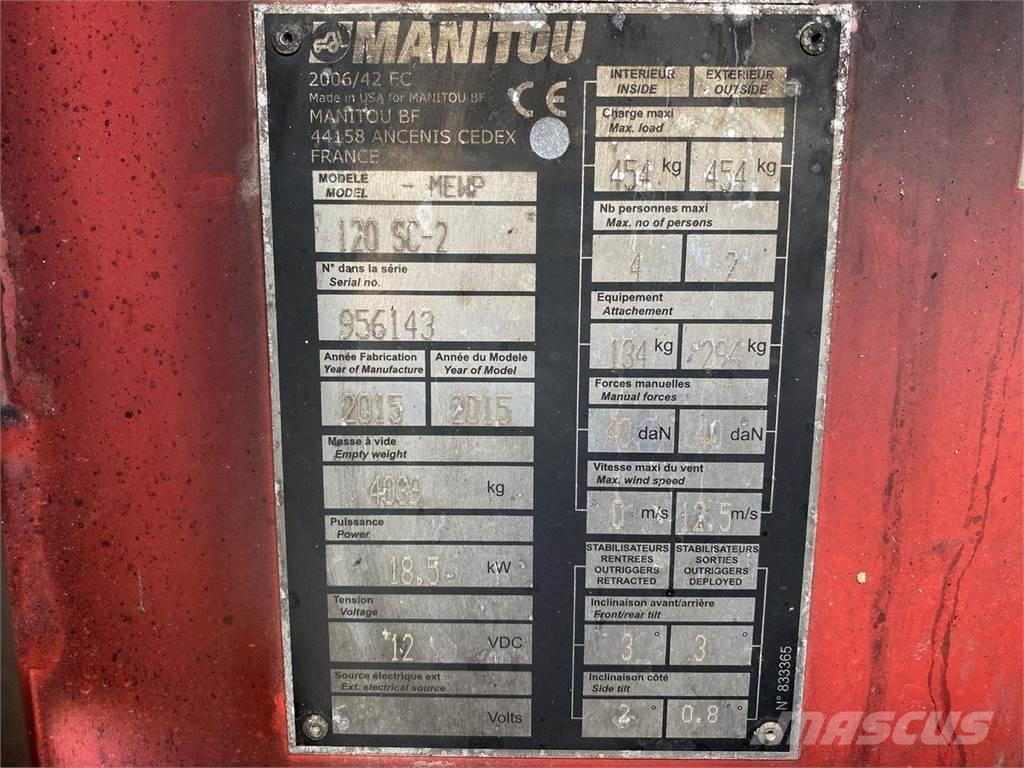 Manitou 120SC Šķerveida pacēlāji