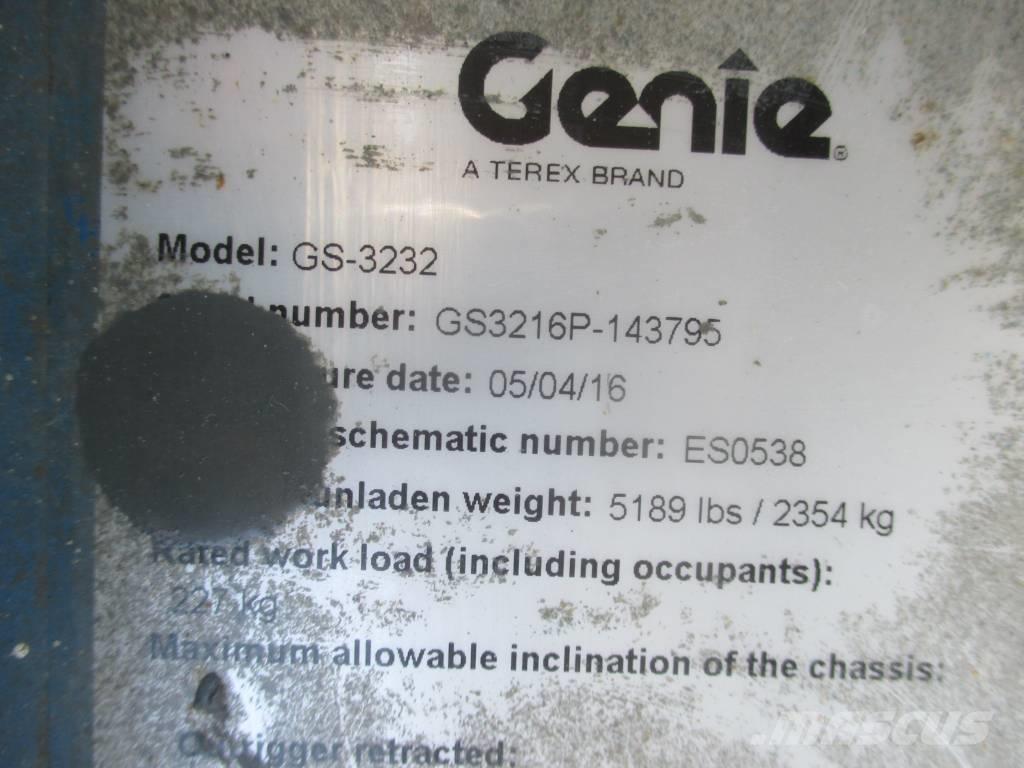 Genie GS 3232 Šķerveida pacēlāji