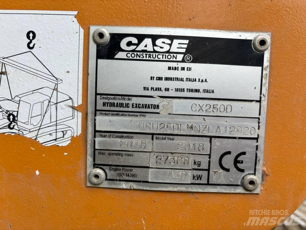 CASE CX 250 D Kāpurķēžu ekskavatori