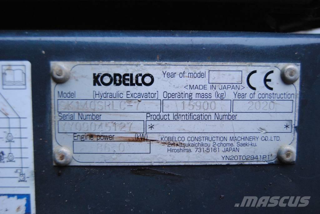 Kobelco SK140SRLC-7 Kāpurķēžu ekskavatori