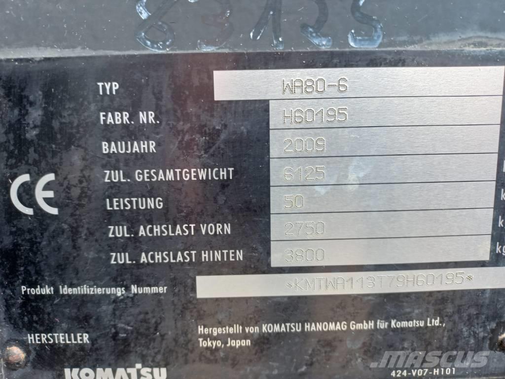 Komatsu WA 80-6 Iekrāvēji uz riteņiem