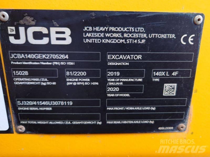 JCB 140X LC Kāpurķēžu ekskavatori