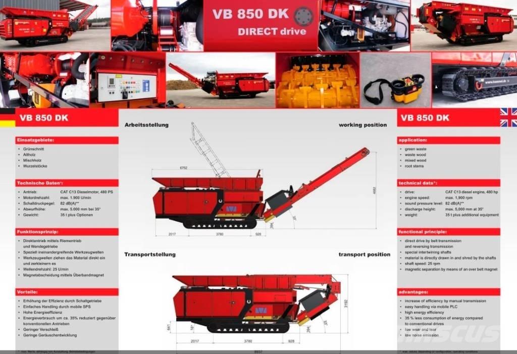 Hammel VB 850 DK Atkritumu smalcinātāji
