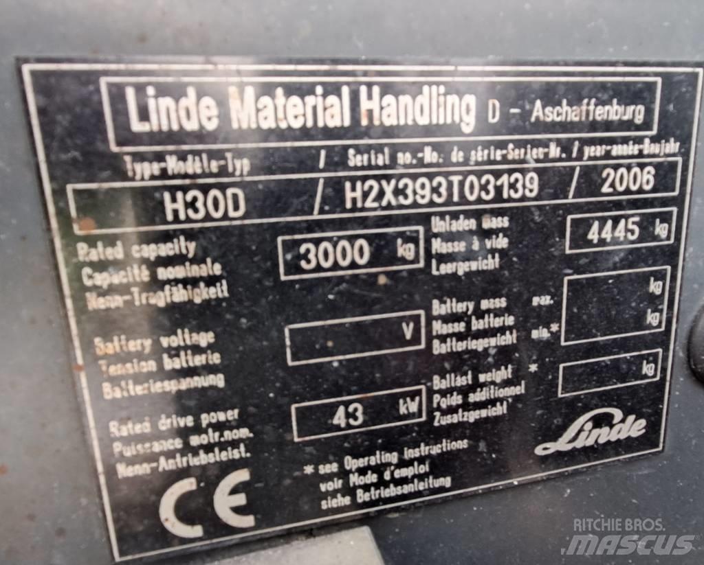 Linde H 30 D Tehnika ar dīzeļa dzinēju