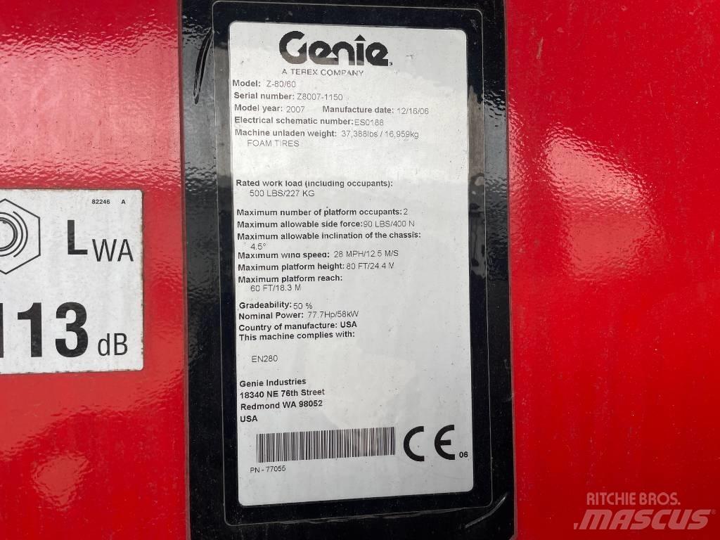 Genie Z 80/60 Strēles pacēlāji