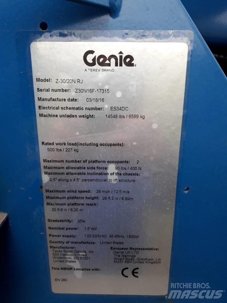 Genie Z 30/20 N RJ Strēles pacēlāji