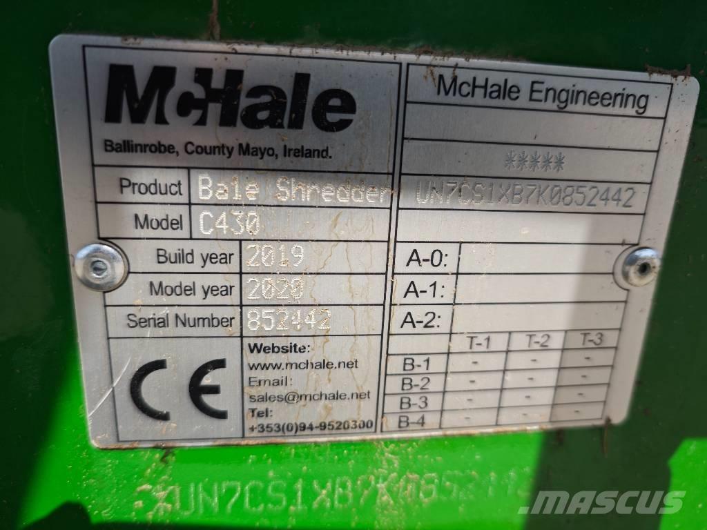 McHale C 430 Ķīpu smalcinātāji, griezēji un attinēji