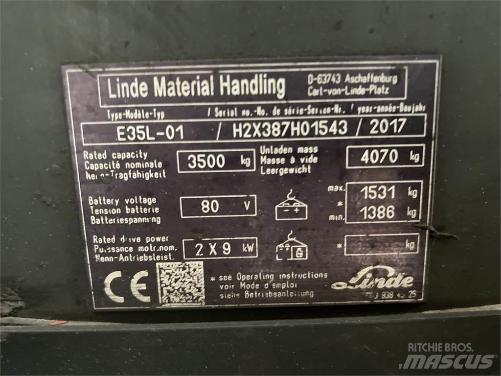 Linde E35L-01 Elektriskie iekrāvēji