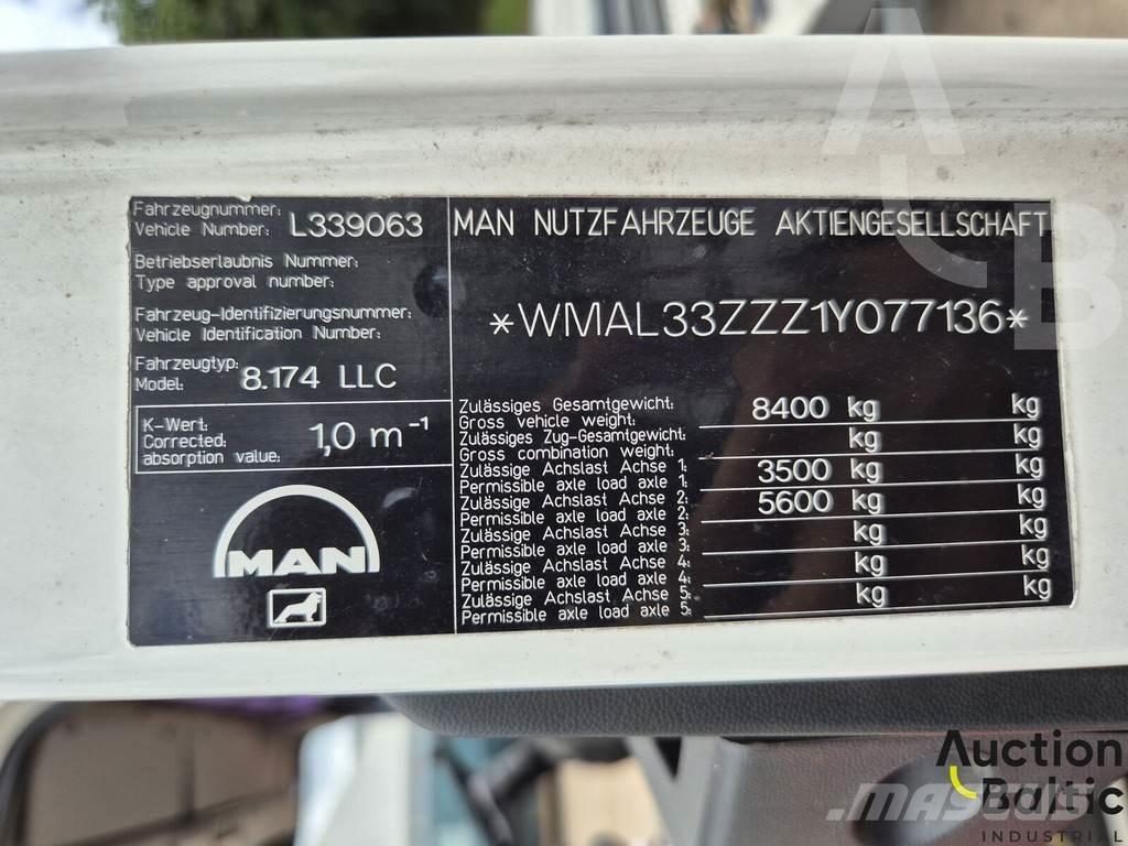 MAN 8.174 LLC Evakuators ar manipulatoru