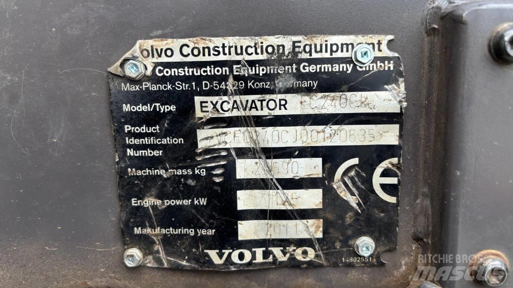 Volvo EC 240 C L Kāpurķēžu ekskavatori