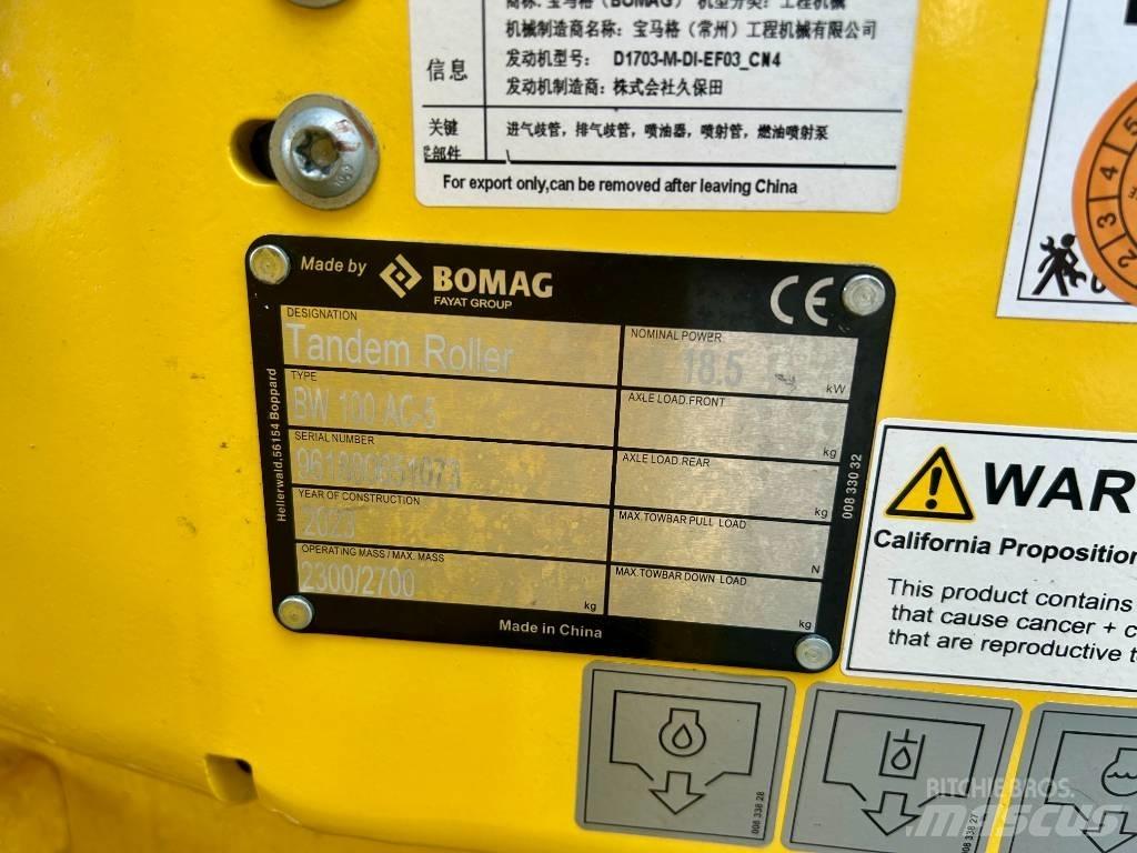 Bomag BW 100 AC-5 Divvalču grunts veltņi