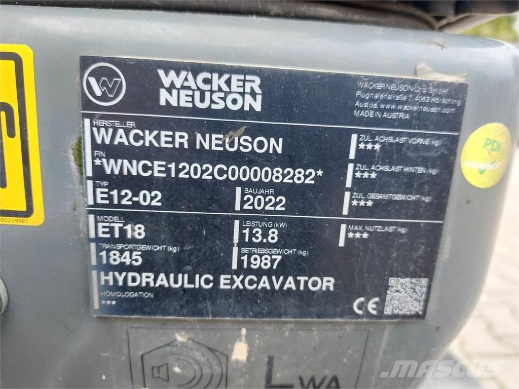 Wacker Neuson ET18 Kāpurķēžu ekskavatori