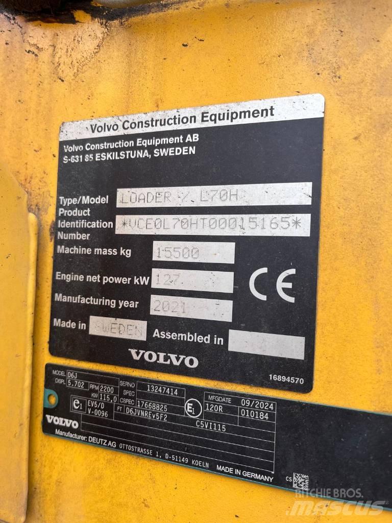 Volvo L 70 H Iekrāvēji uz riteņiem