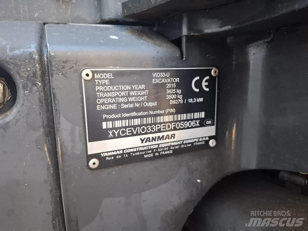Yanmar Vio 33 U Mini ekskavatori < 7 t