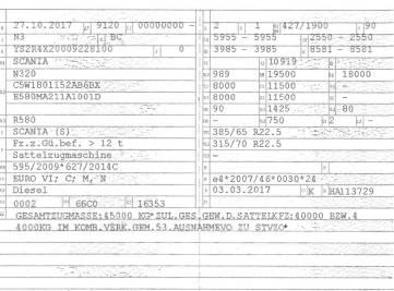 Scania R 580 Vilcēji