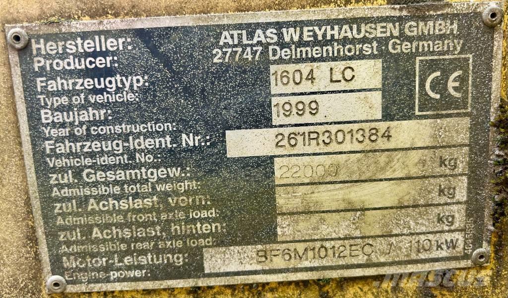 Atlas 1604 LC Kāpurķēžu ekskavatori