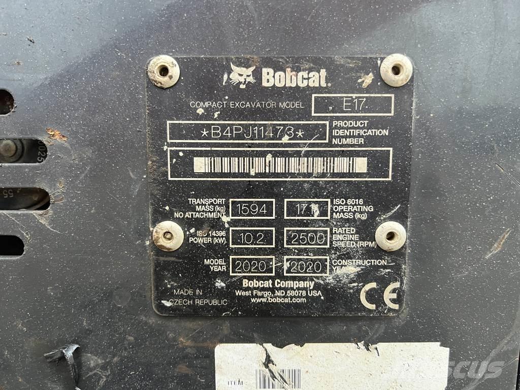 Bobcat E17 Mini ekskavatori < 7 t