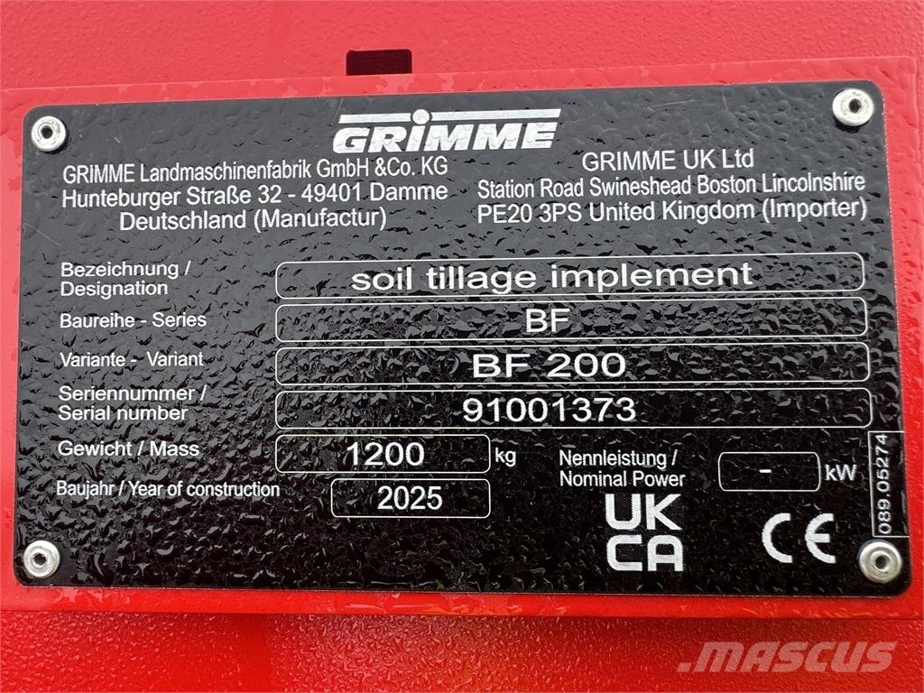 Grimme BFL200 Lauksaimniecība- Citi