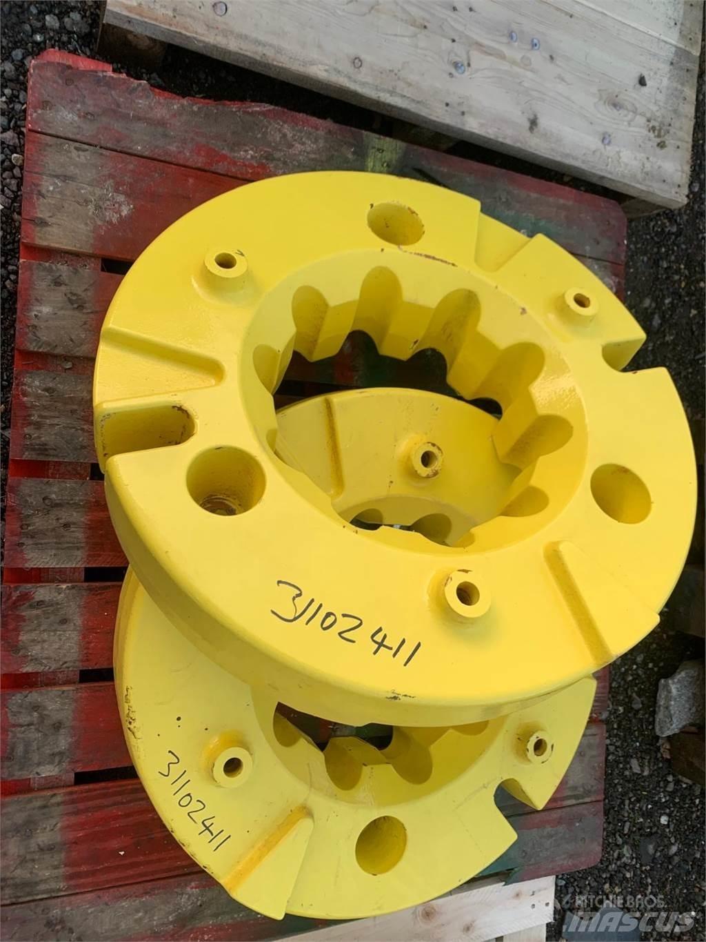 John Deere 600KG Riepas, riteņi un diski