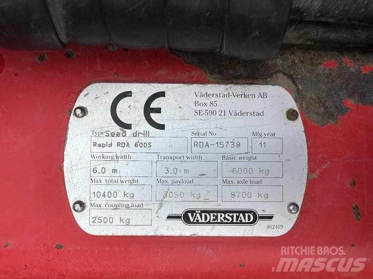 Väderstad RDA600S Sējmašīnas