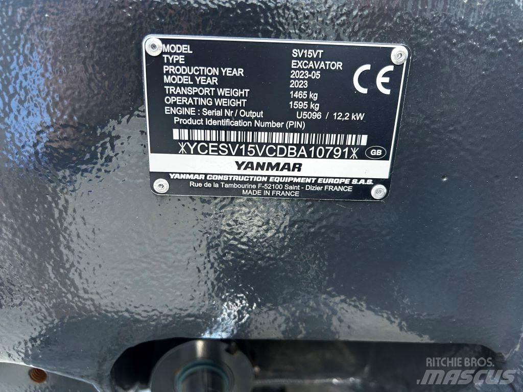 Yanmar SV15VT Vidēja lieluma ekskavatori 7 t - 12 t