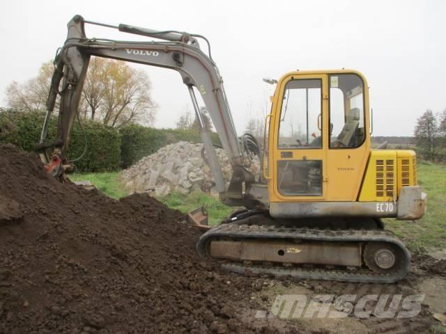 Volvo EC 70  ECR 88 Vidēja lieluma ekskavatori 7 t - 12 t