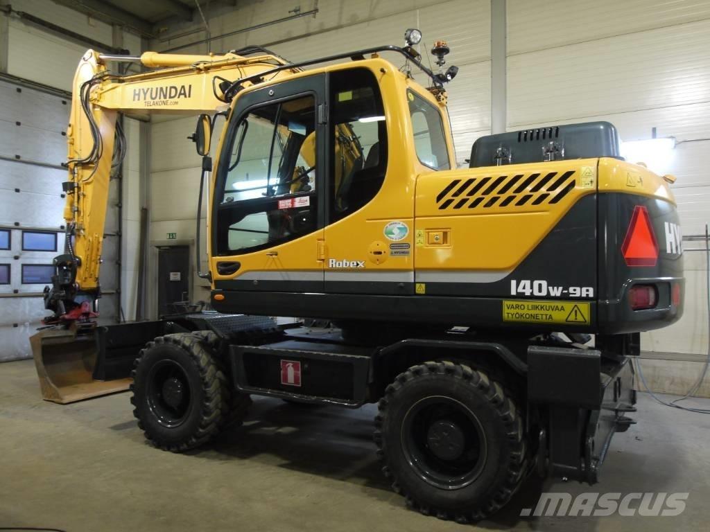 Hyundai R 140 W-9A Ekskavatori uz riteņiem