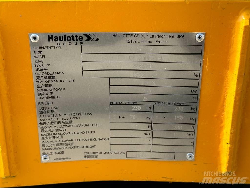 Haulotte OPTIMUM 8 Šķerveida pacēlāji