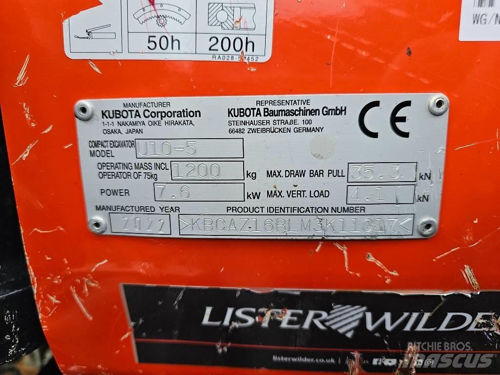 Kubota U 10 Mini ekskavatori < 7 t