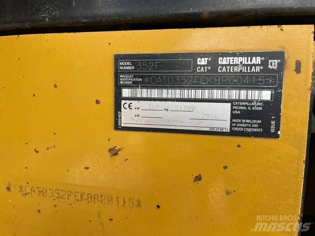 CAT 352FL Kāpurķēžu ekskavatori