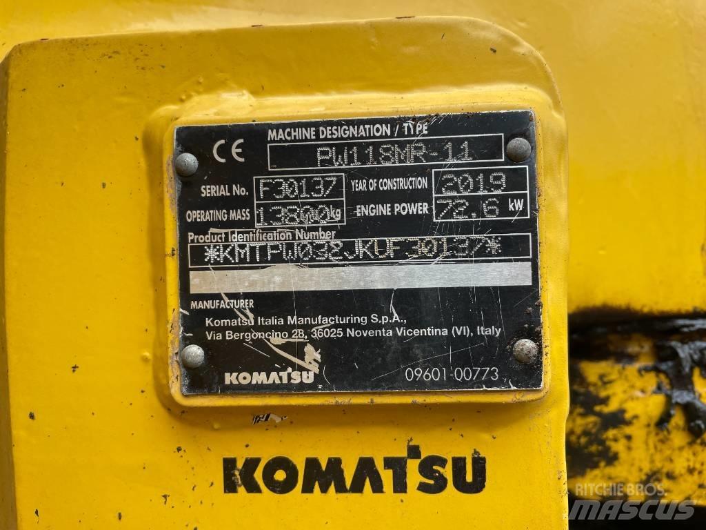Komatsu PW 118 Ekskavatori uz riteņiem